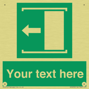 Custom Slide to Open Sign